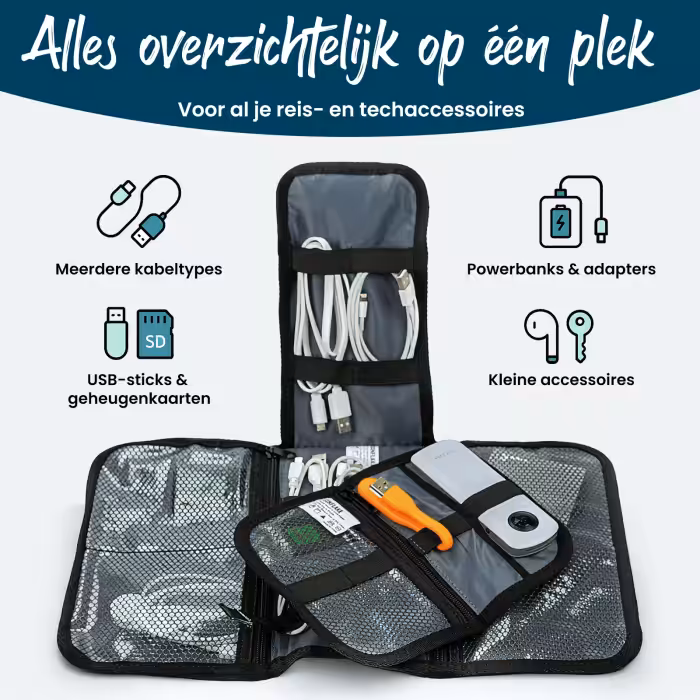 Kabel organizer set 2 stuks
